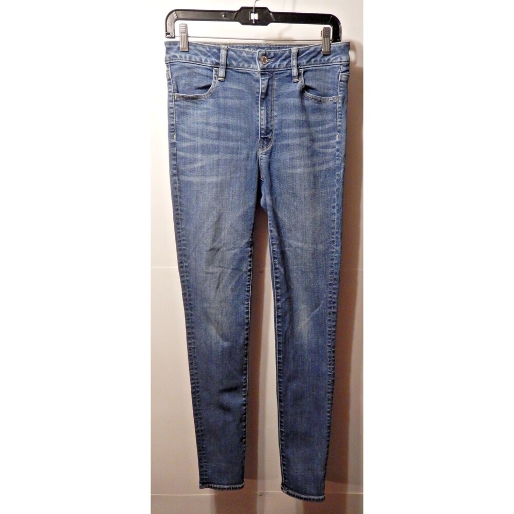 American Eagle Super High Rise Jegging Womens Size 6 Long Blue Jeans 30 Inseam